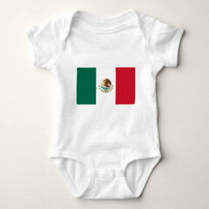 Flag of Mexico - Mexican Flag - Bandera de México Baby Bodysuit