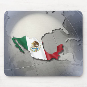 Flag of Mexico Mouse Pad