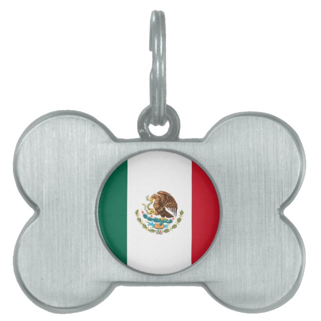 Flag of Mexico Pet ID Tag (Front)