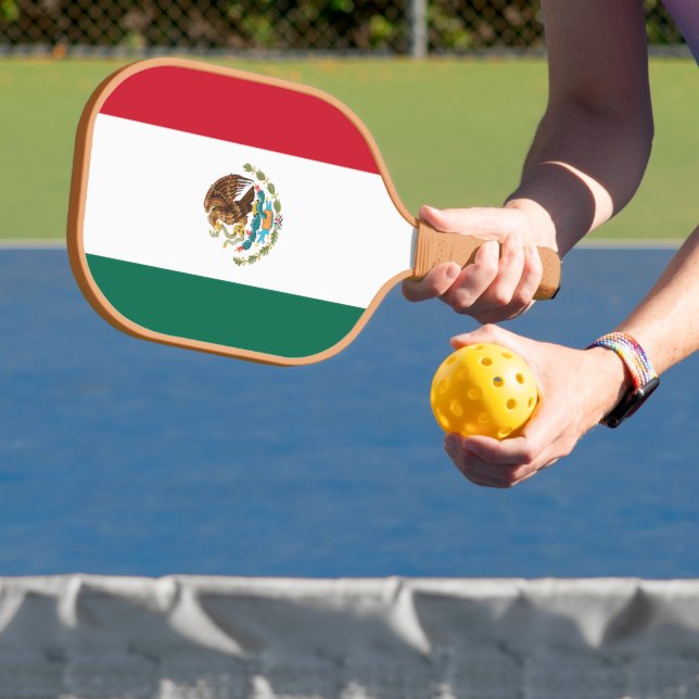 Flag of Mexico Pickleball Paddle (Insitu)