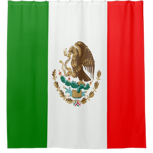 Flag of Mexico Shower Curtain (Front)