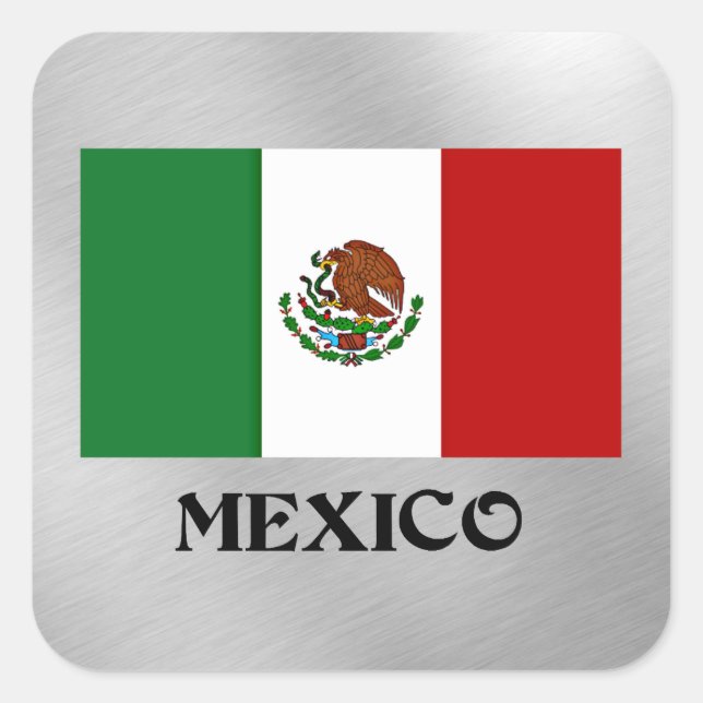 Flag of Mexico Square Sticker (Front)