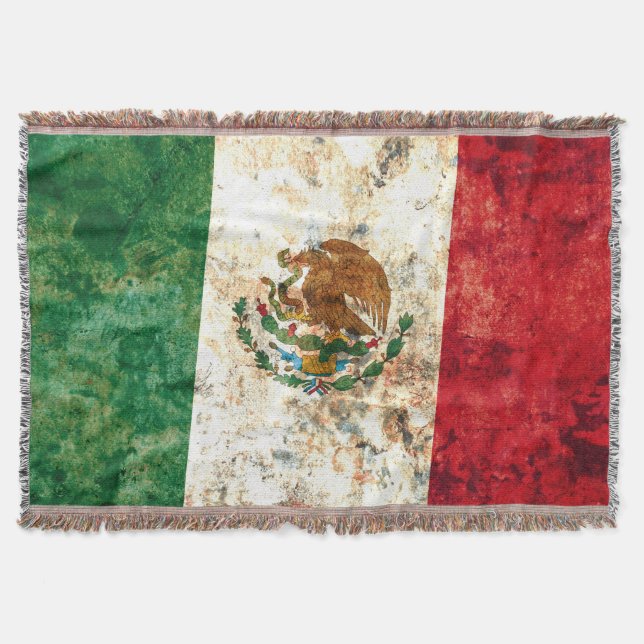 Flag of Mexico Throw Blanket (Front)