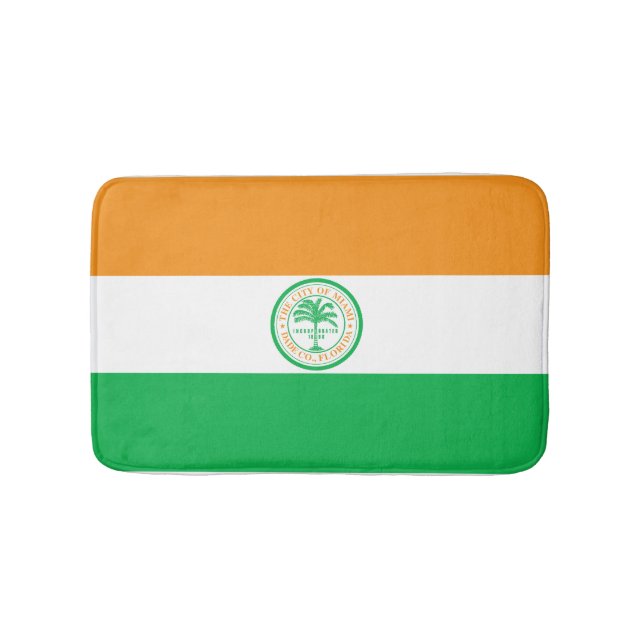 Flag of Miami, Florida Bathroom Mat (Front)
