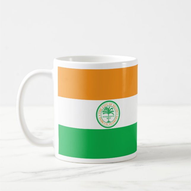 Flag of Miami, Florida Coffee Mug (Left)