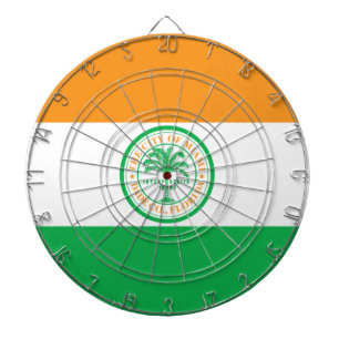 Flag of Miami, Florida Dart Board