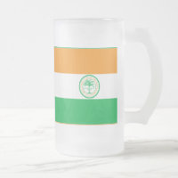 Flag of Miami, Florida Frosted Glass Beer Mug