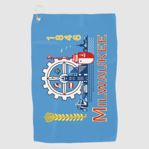 Flag of Milwaukee, Wisconsin  Golf Towel