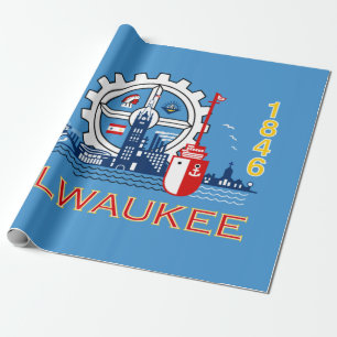 Flag of Milwaukee (Wisconsin) Wrapping Paper