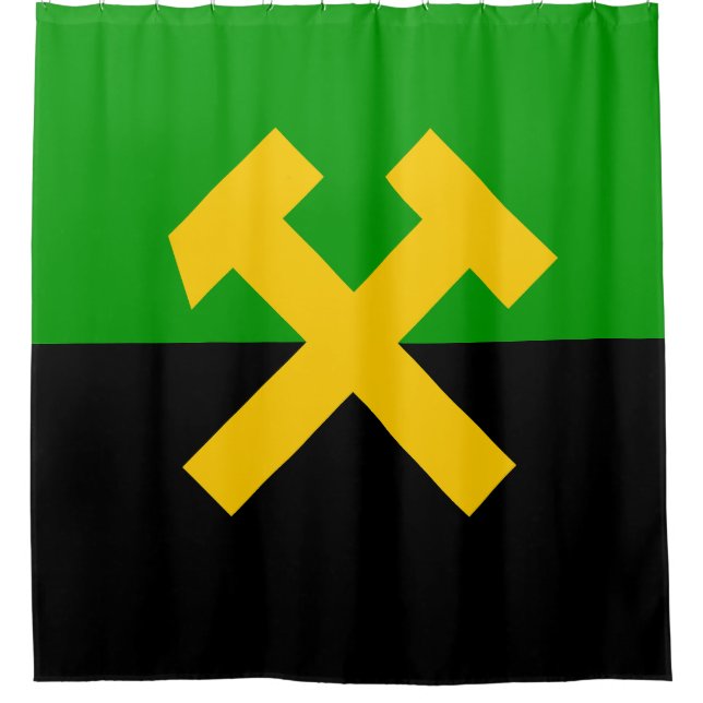 Flag of Miners and Mine Workers Shower Curtain (Front)