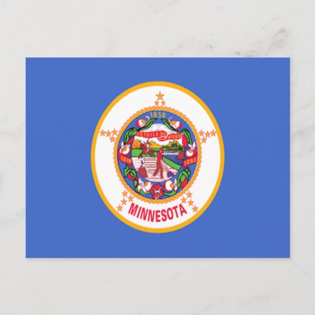 Flag of Minnesota Postcard (Front)