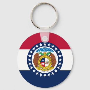 Flag of Missouri Key Ring