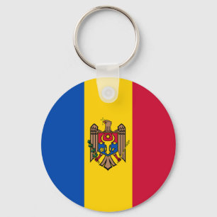 Flag of Moldova Key Ring