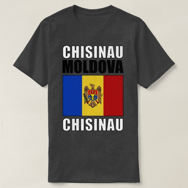 Flag of Moldova T-Shirt (Design Front)