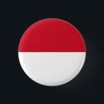 Flag of Monaco 3 Cm Round Badge<br><div class="desc">Flag of Monaco</div>