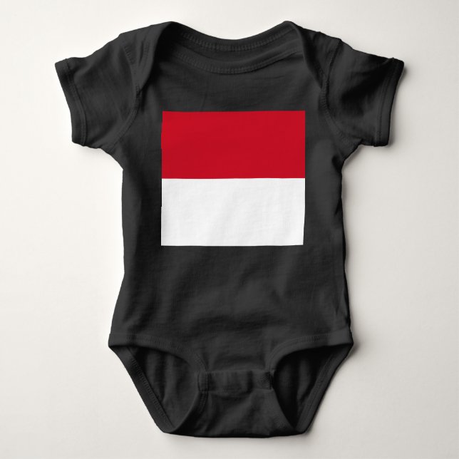 Flag of Monaco Baby Bodysuit (Front)