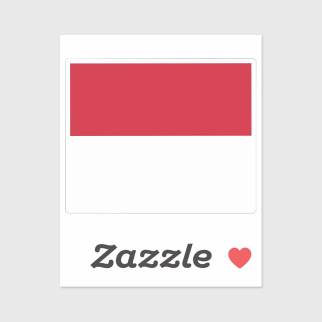 Flag of Monaco custom-cut  (Sheet)