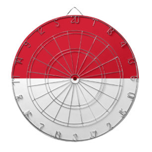 Flag of Monaco Dartboard