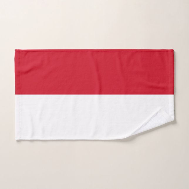 Flag of Monaco Hand Towel (Hand Towel)