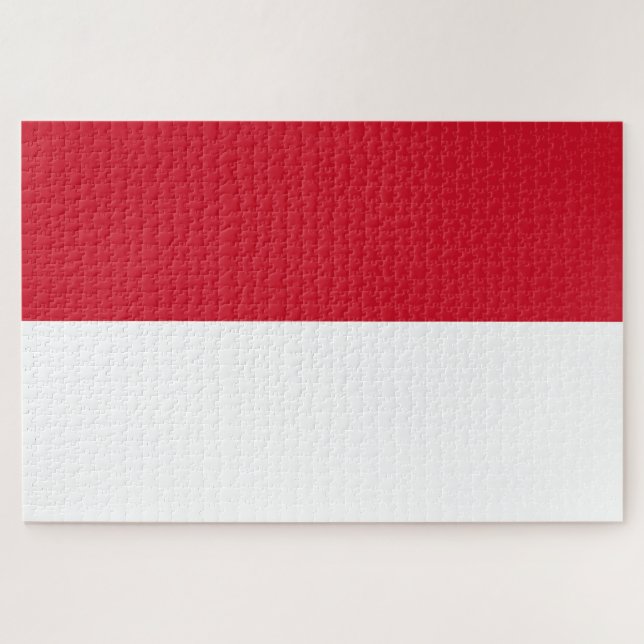 Flag of Monaco Jigsaw Puzzle (Horizontal)