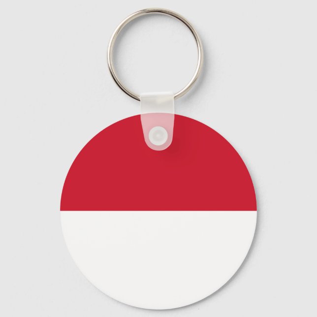Flag of Monaco Key Ring (Front)