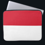 Flag of Monaco Laptop Sleeve<br><div class="desc">This design features the national flag of Monaco (officially the Principality of Monaco), which is a sovereign city-state, country and microstate on the French Riviera in Western Europe. It is bordered by France to the north, east and west and by the Mediterranean Sea to the south. The principality is widely...</div>