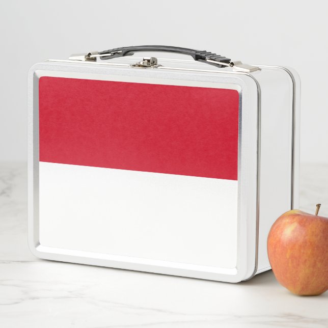 Flag of Monaco Metal Lunch Box (In Situ)