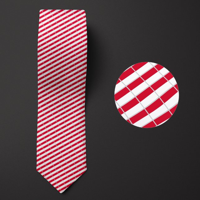 Flag of Monaco Pattern Tie (Creator Uploaded)