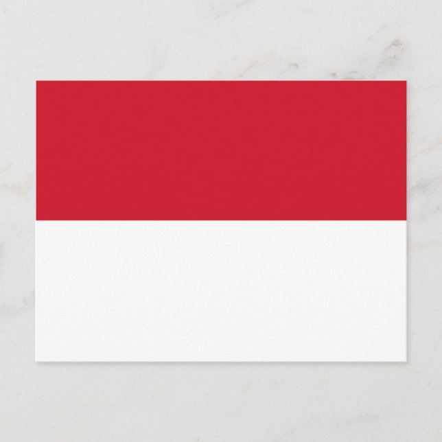 Flag of Monaco Postcard (Front)