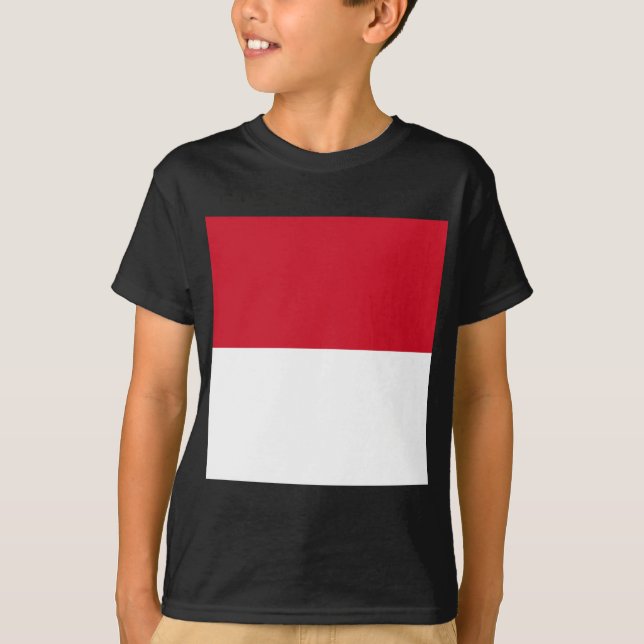Flag of Monaco T-Shirt (Front)