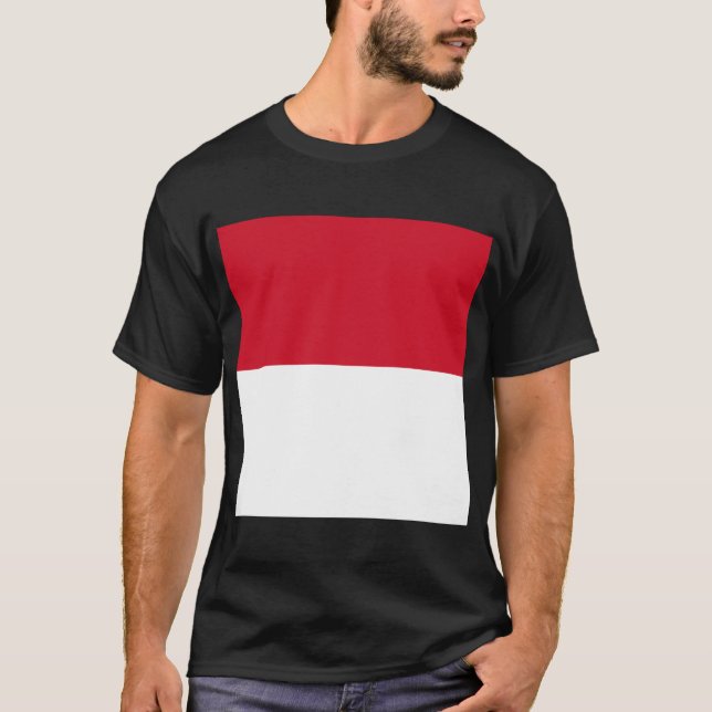 Flag of Monaco T-Shirt (Front)