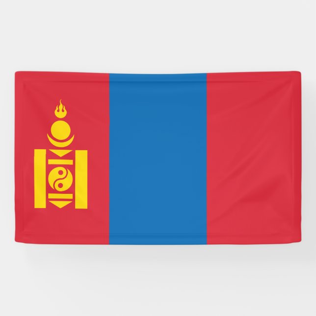 Flag of Mongolia Banner (Horizontal)