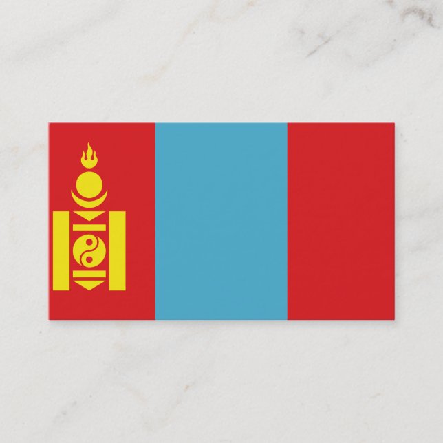 Flag of Mongolia Business Cards (Front)