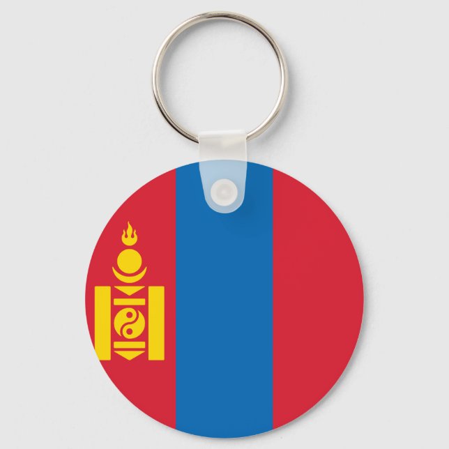 Flag of Mongolia Key Ring (Front)