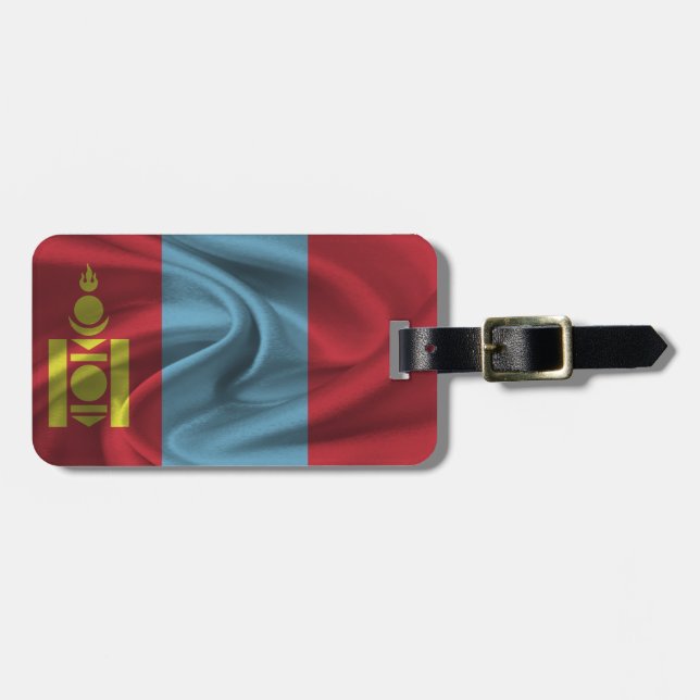 Flag Of Mongolia Luggage Tag (Front Horizontal)