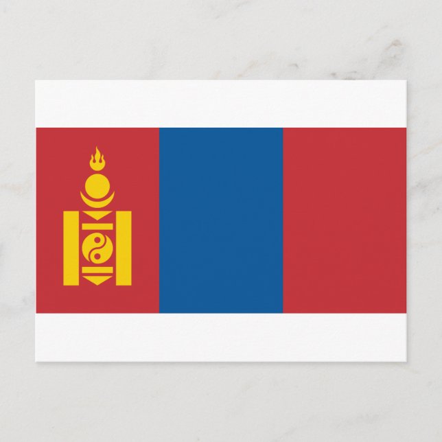 Flag_of_Mongolia Postcard (Front)