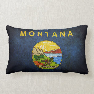 Flag of Montana Lumbar Cushion