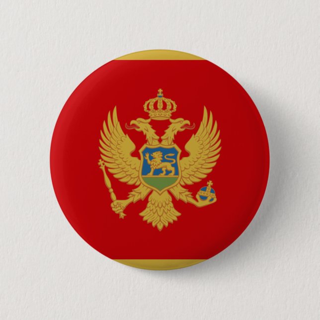 Flag of Montenegro Button (Front)