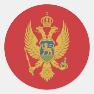 Flag of Montenegro Classic Round Sticker