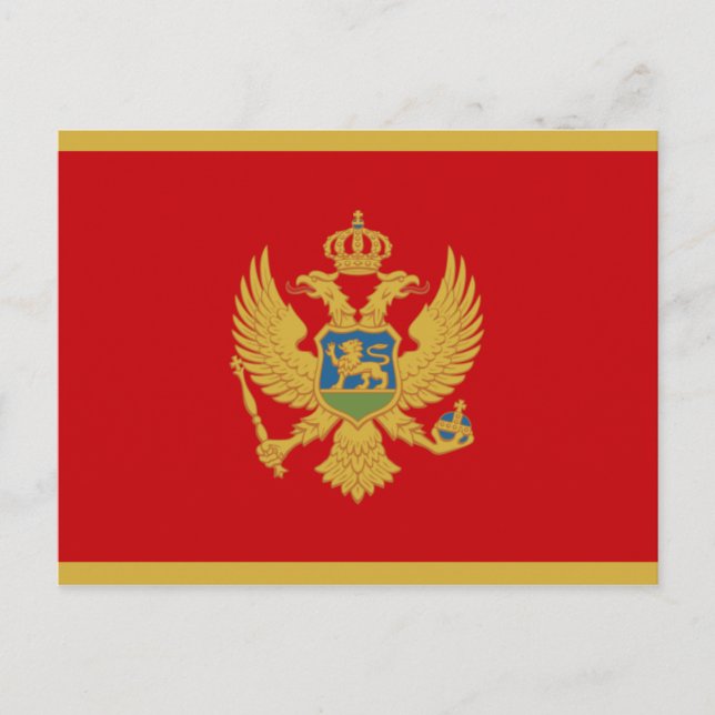 Flag of Montenegro Postcard (Front)