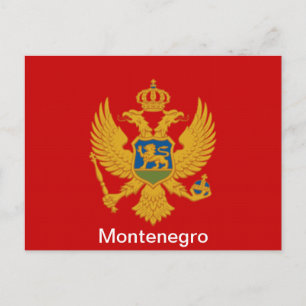 Flag of Montenegro Postcard