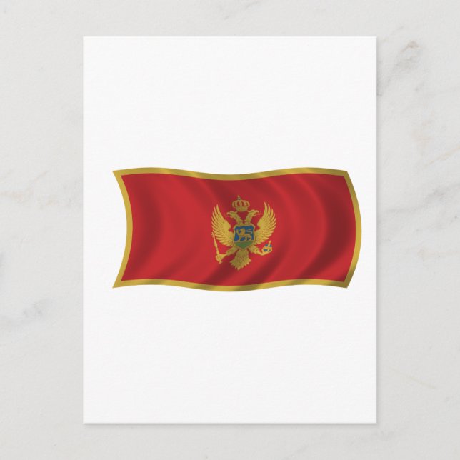 Flag of Montenegro Postcard (Front)