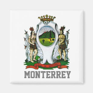 Flag of Monterrey, Nuevo León - MEXICO Magnet