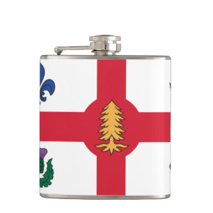 Flag of Montreal, Quebec Flask