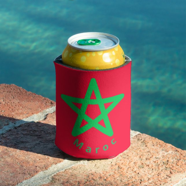 Flag of Morocco Can Cooler (In Situ Pool)