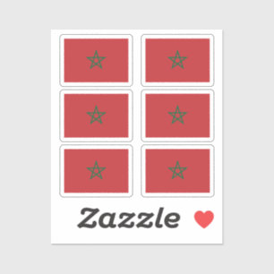 Flag of Morocco Collection pack of 6