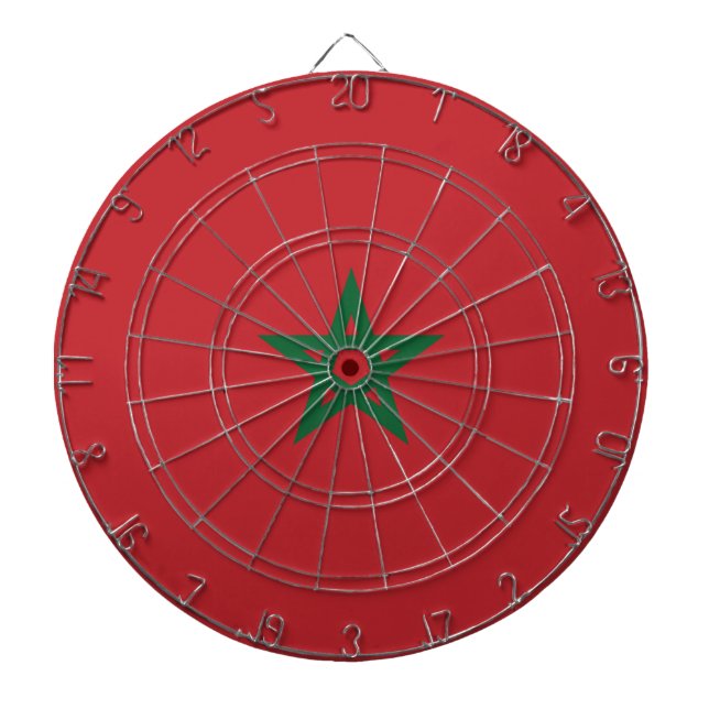 Flag of Morocco Dartboard (Front)