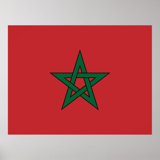 Flag of Morocco Poster (Front)