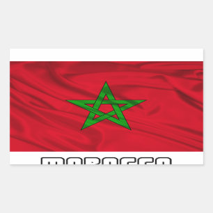Flag of Morocco Rectangular Sticker