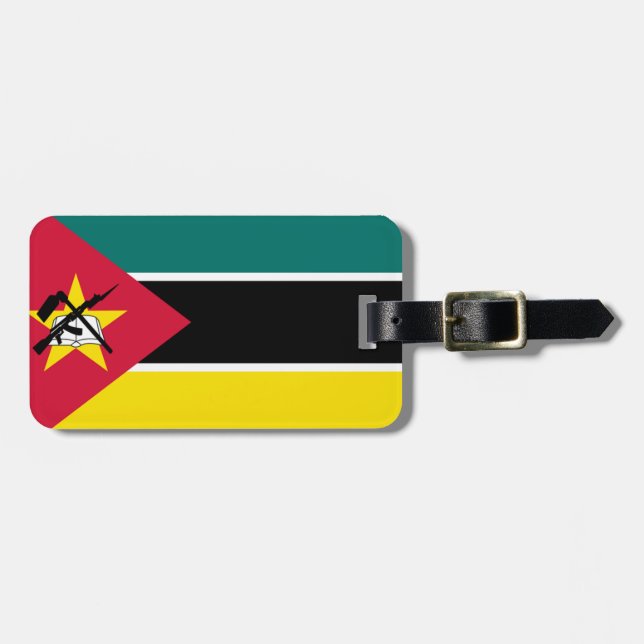 Flag of Mozambique Easy ID Personal Luggage Tag (Front Horizontal)